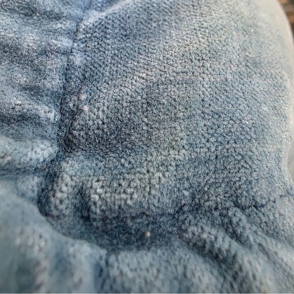 Pottery Barn Soft Washed Denim 20x20 Accent Throw Pillow Cover Worn Look - Picture 9 of 11